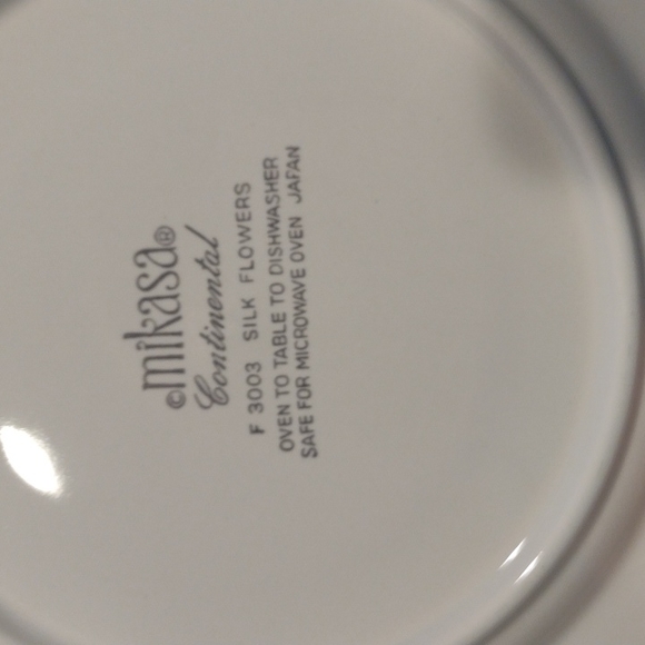 Mikasa Silk 🌺 Flowers Gravy Boat  Stand Tray Plate like new Japan  discontinued - Picture 5 of 6